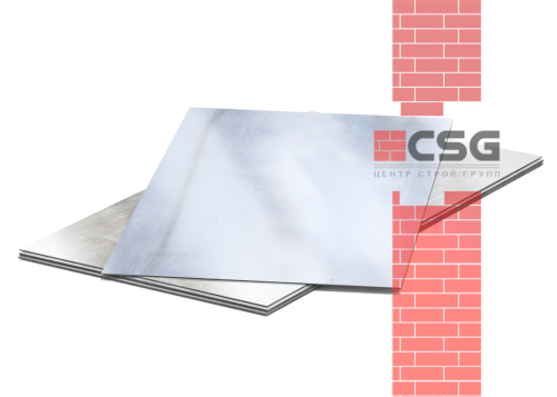 Лист оцинкованный 2.5х1250х2500 Zn100 М пас