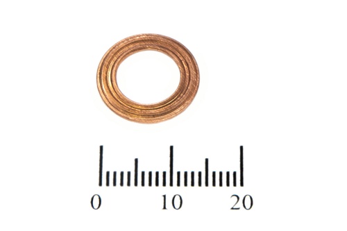 Шайба медная 9х15х0.5 (2 волны)