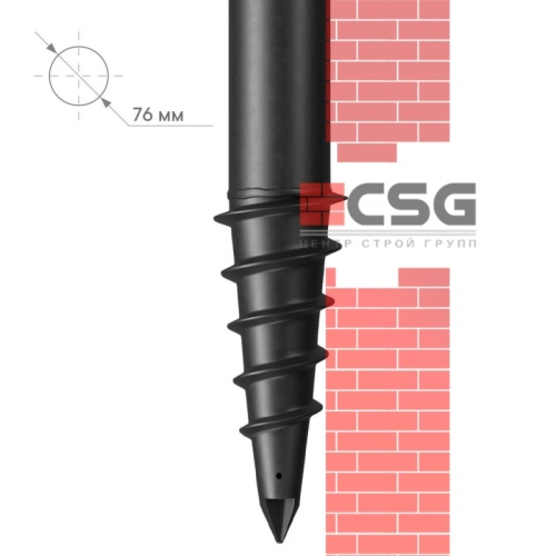 Свая винтовая СВЛНШ-76/шуруп/4000 по выгодным ценам в Туле.