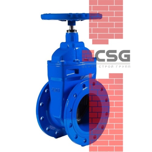 Задвижка чугун аналог МЗВ обрезиненный клин Ду 150 Ру16 до +75С фл Завод им Гаджиева, DN 150